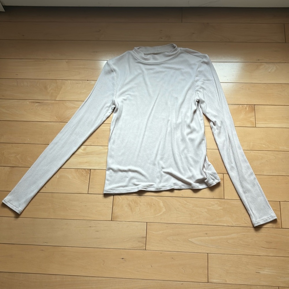 Cream Long Sleeve Shirt